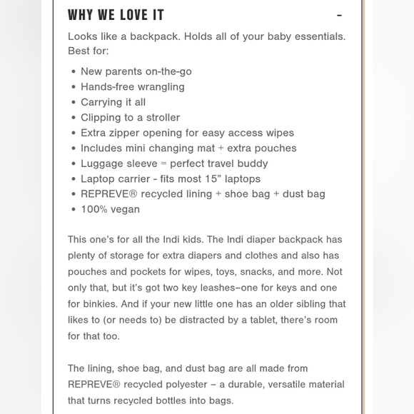 ❤Dagne Dover❤ large Indi Diaper Backpack in CURRANT (no longer available) - Picture 10 of 13